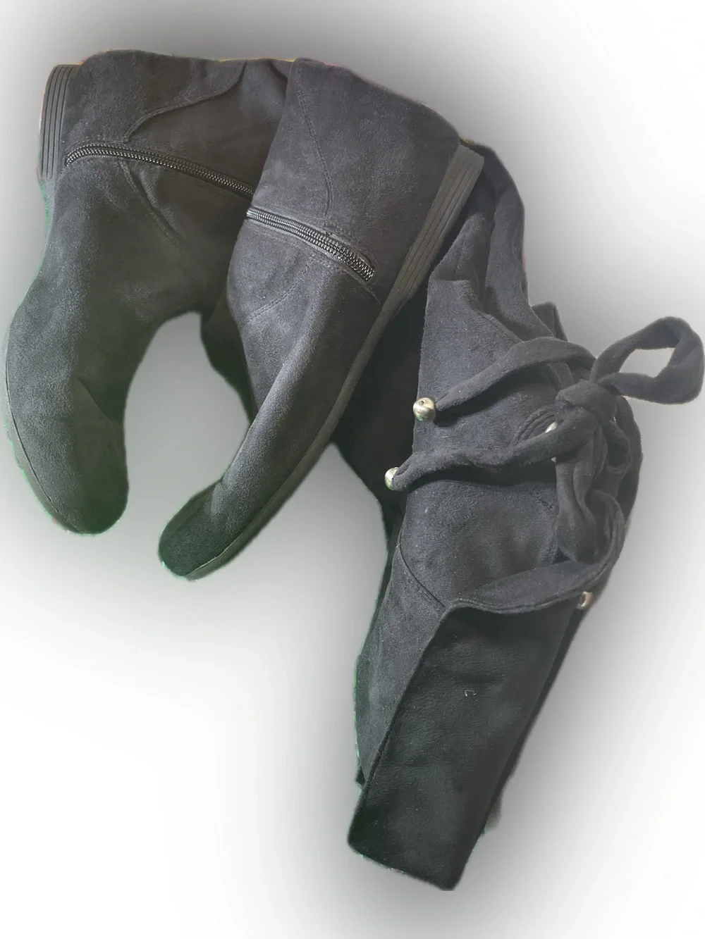 Fergalicious by Fergie Sassy Over-the-Knee Flat Black Boots Size 10M